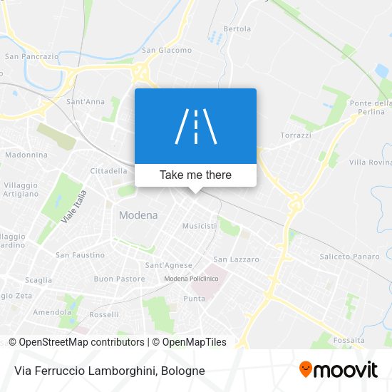 Via Ferruccio Lamborghini map