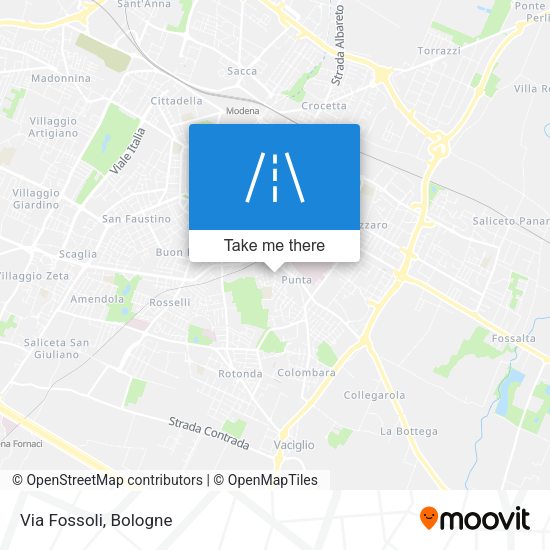 Via Fossoli map