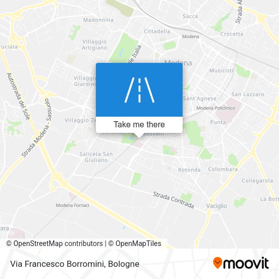 Via Francesco Borromini map