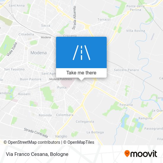 Via Franco Cesana map