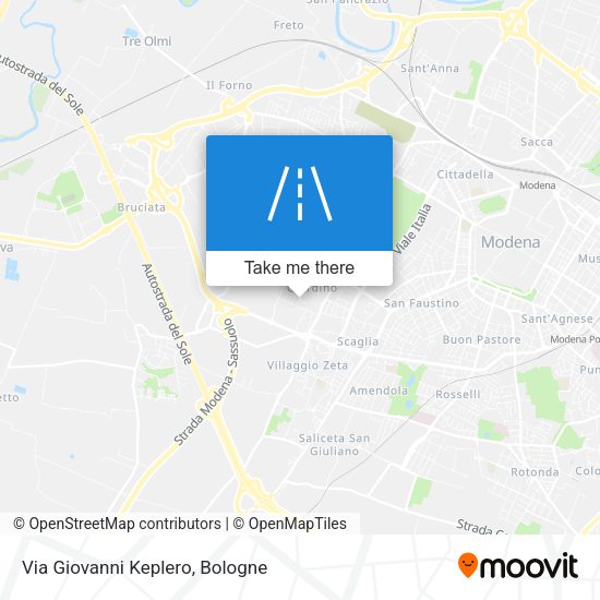 Via Giovanni Keplero map