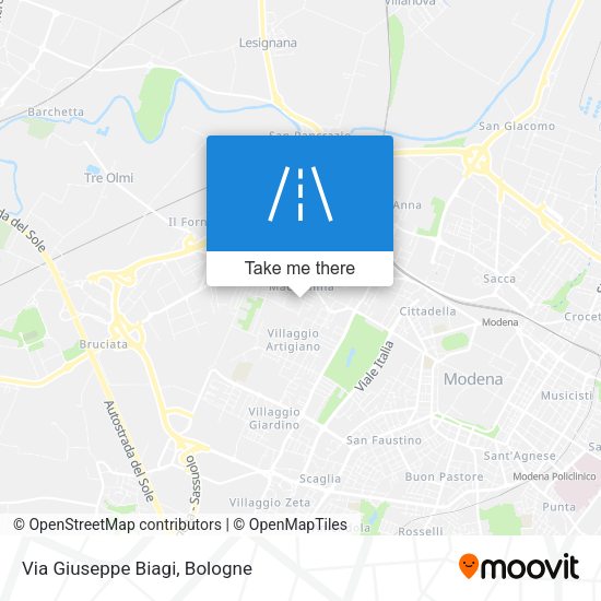 Via Giuseppe Biagi map