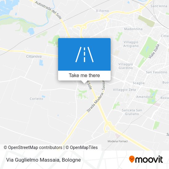 Via Guglielmo Massaia map
