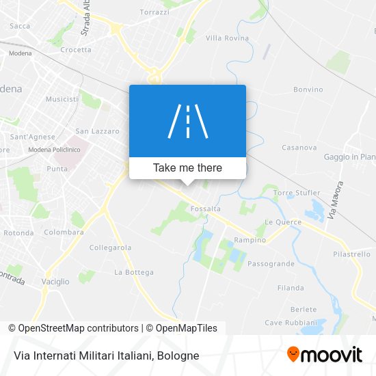 Via Internati Militari Italiani map