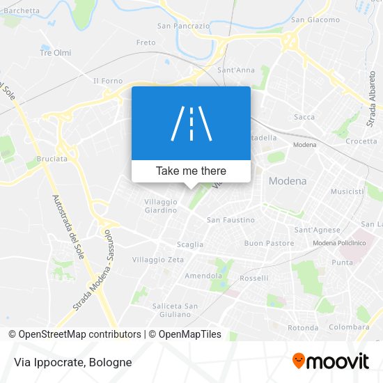 Via Ippocrate map