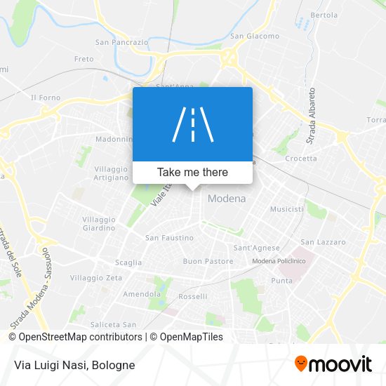Via Luigi Nasi map