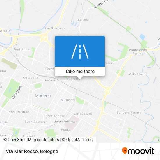 Via Mar Rosso map