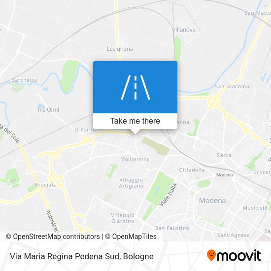 Via Maria Regina Pedena Sud map
