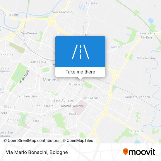 Via Mario Bonacini map