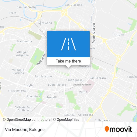 Via Masone map