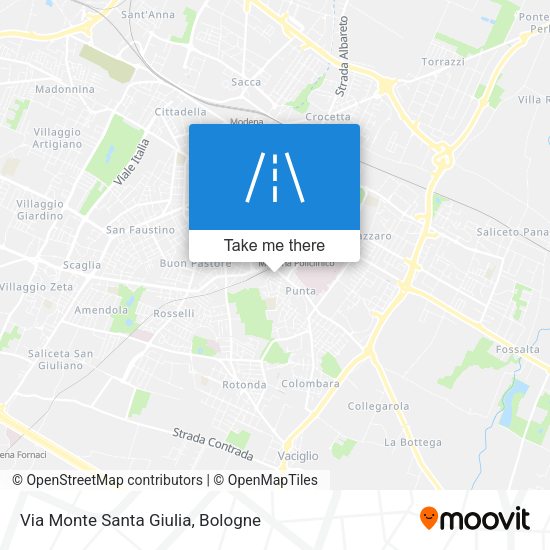 Via Monte Santa Giulia map