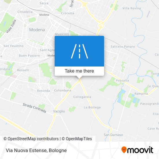 Via Nuova Estense map