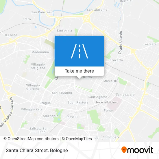 Santa Chiara Street map