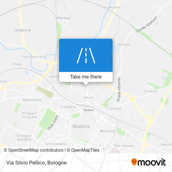 Via Silvio Pellico map