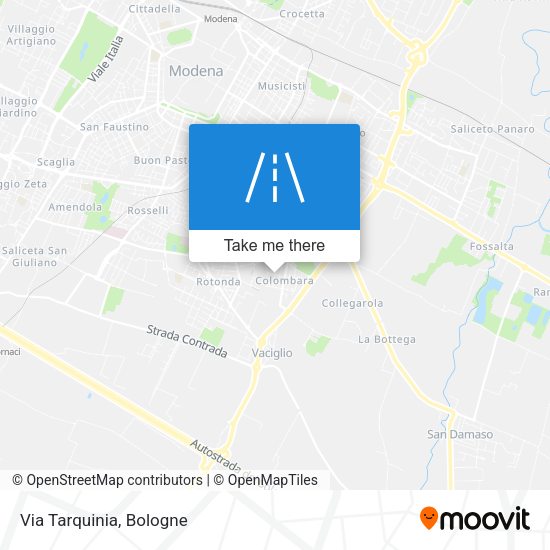 Via Tarquinia map