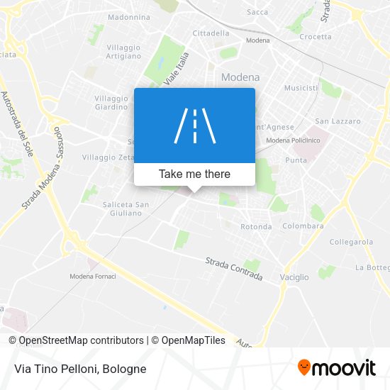 Via Tino Pelloni map