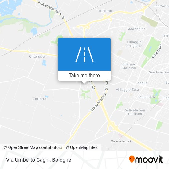 Via Umberto Cagni map