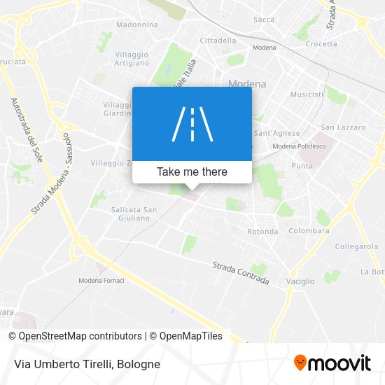 Via Umberto Tirelli map