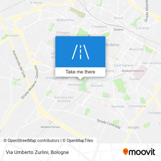 Via Umberto Zurlini map