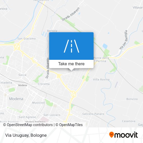 Via Uruguay map