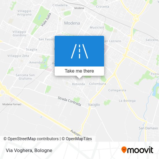 Via Voghera map
