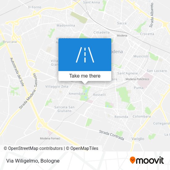 Via Wiligelmo map