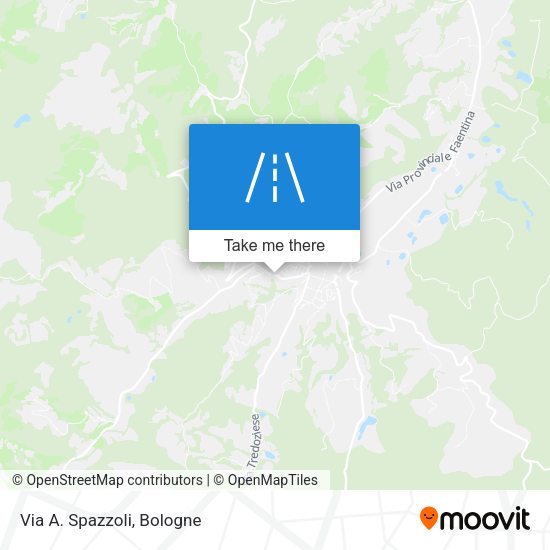 Via A. Spazzoli map