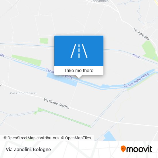 Via Zanolini map