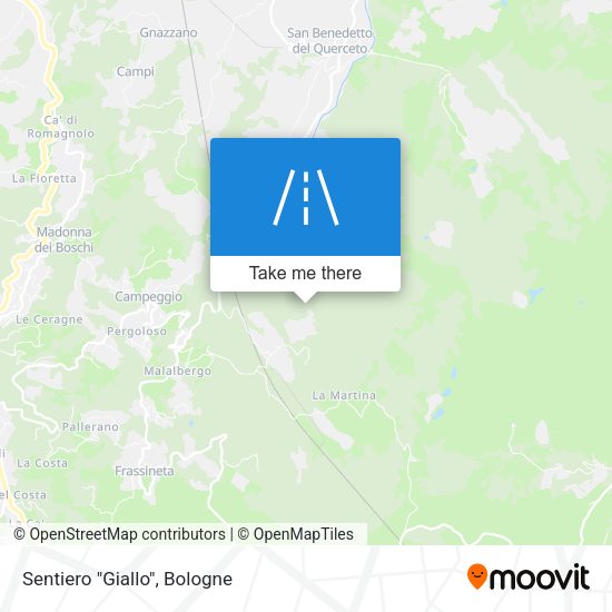 Sentiero "Giallo" map