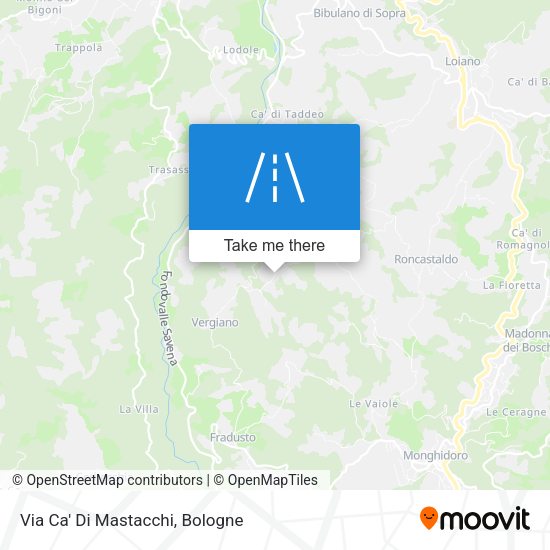Via Ca' Di Mastacchi map