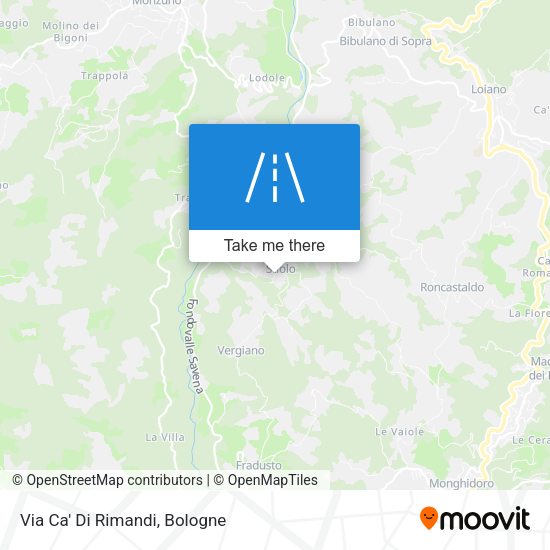 Via Ca' Di Rimandi map