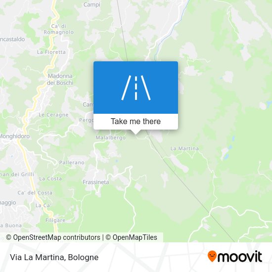 Via La Martina map