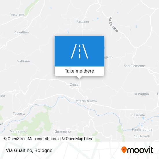 Via Guaitino map