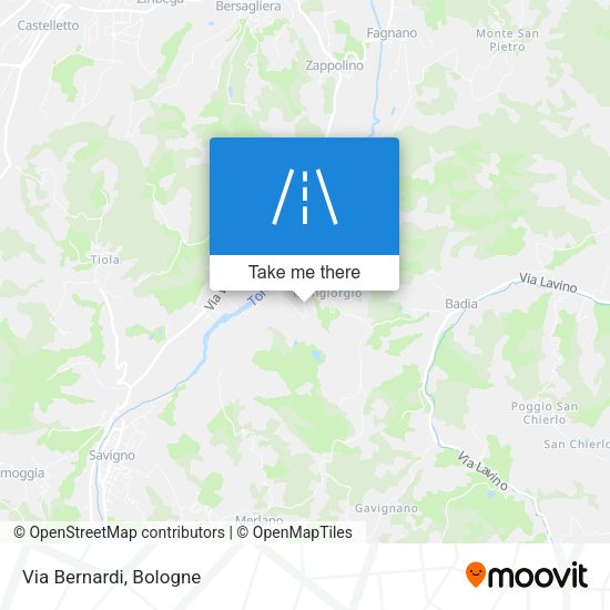 Via Bernardi map