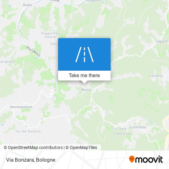 Via Bonzara map