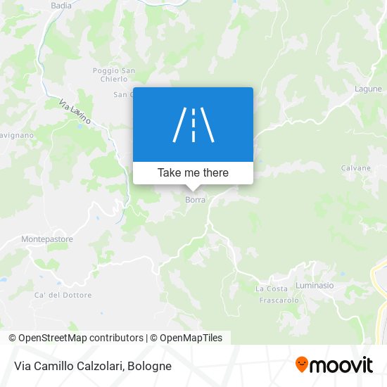 Via Camillo Calzolari map