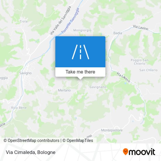 Via Cimaleda map