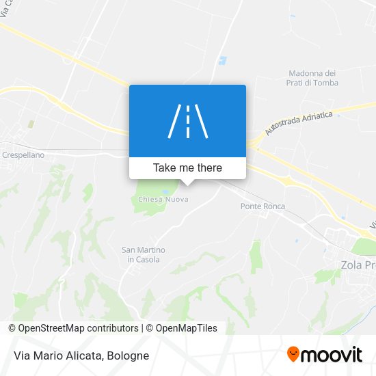 Via Mario Alicata map