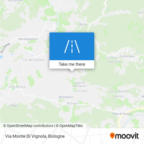 Via Monte Di Vignola map