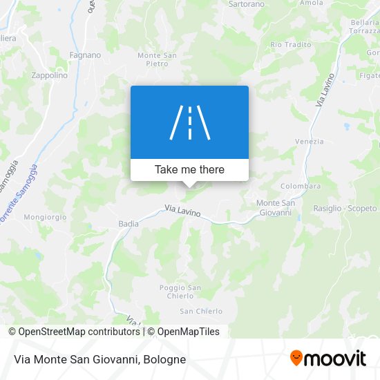 Via Monte San Giovanni map