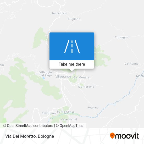 Via Del Moretto map