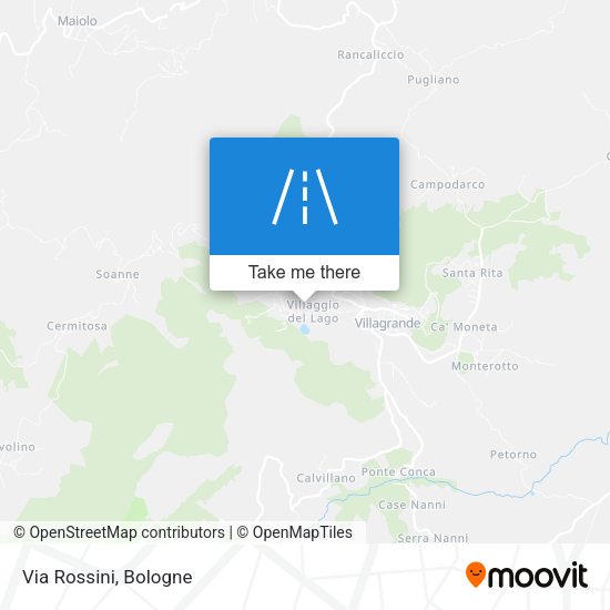 Via Rossini map
