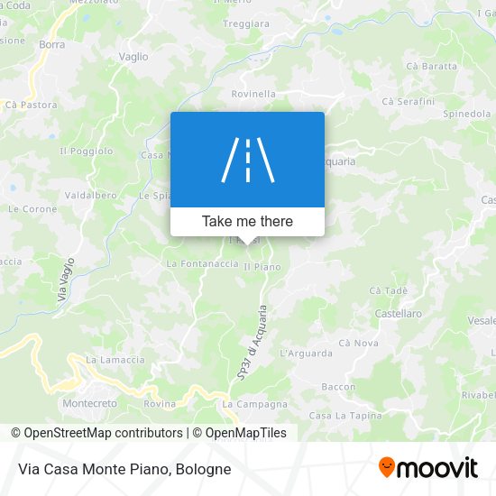 Via Casa Monte Piano map