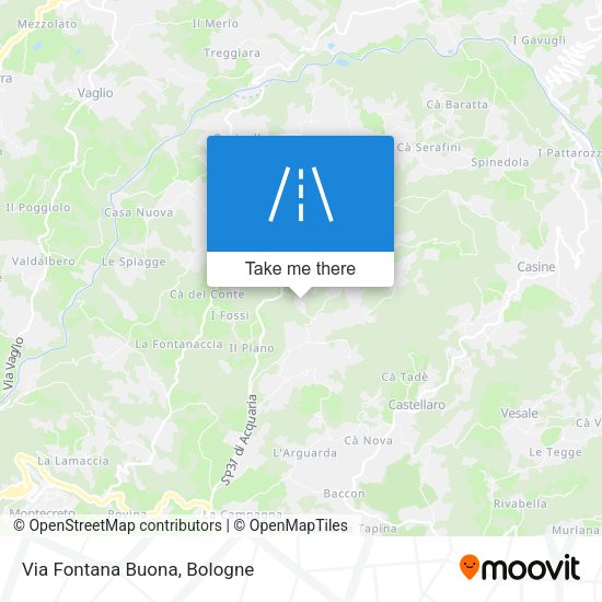 Via Fontana Buona map