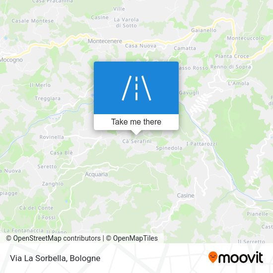 Via La Sorbella map