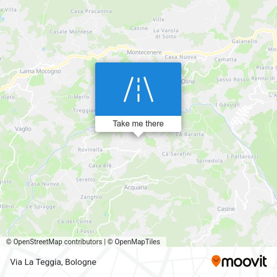 Via La Teggia map