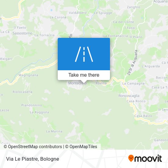Via Le Piastre map