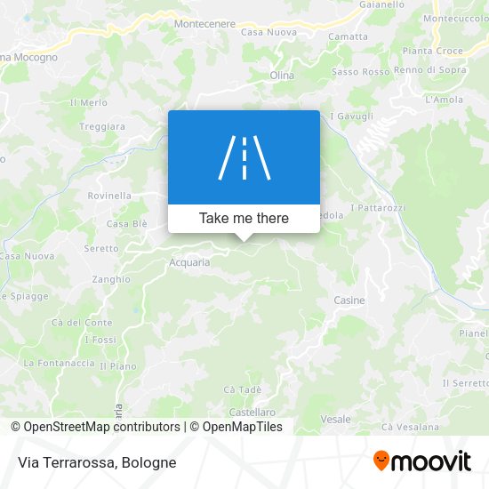 Via Terrarossa map