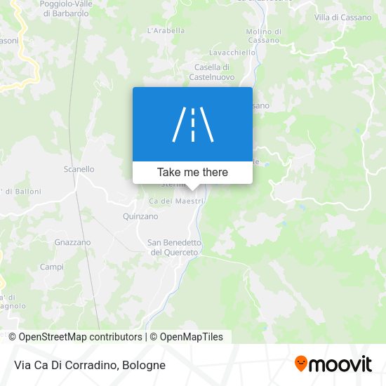 Via Ca Di Corradino map