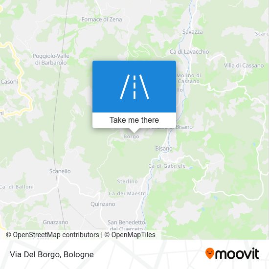 Via Del Borgo map